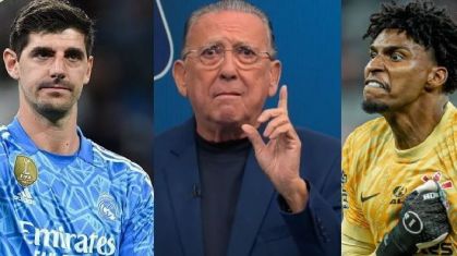 Galvão Bueno compara Hugo Souza a Courtois, do Real Madrid