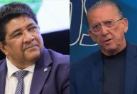 CBF negocia jogo contra seleção banida do futebol, revela Galvão Bueno