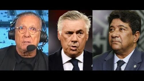 Galvão questiona se Ancelotti permanecerá na Seleção se Ednaldo Rodrigues sair da presidência da CBF