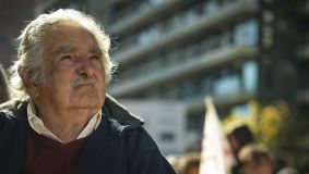 Pepe Mujica, ex-presidente do Uruguai, comparece ao evento do Dia Internacional dos Trabalhadores no Uruguai, em 1º de maio de 2022