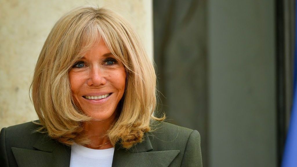 Primeira-dama da França, Brigitte Macron, durante o Fórum Geração Igualdade, no Palácio do Eliseu, em 1º de julho de 2021, em Paris, França
