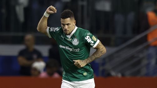 Paulinho fez seu primeiro gol com a camisa do Palmeiras