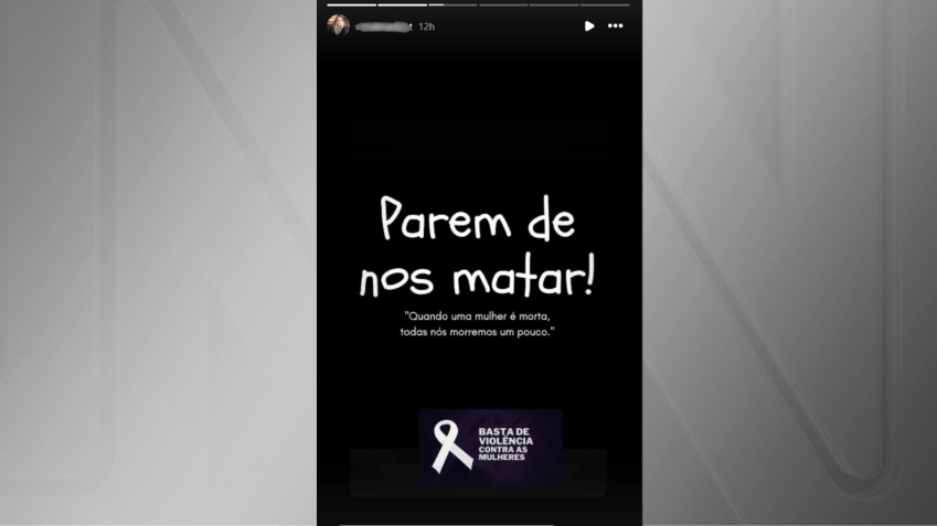 Imagem mostra publicação feita por amiga de vítima • Reprodução
