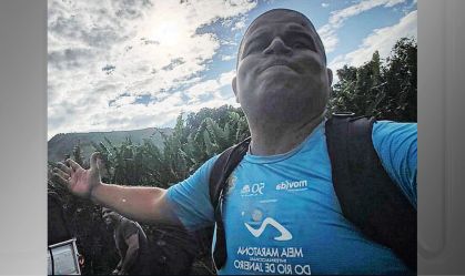 Sargento Marcelo Jorge Pires, da PM do Rio de Janeiro, foi uma das vítimas do acidente com parapente na Baixada Fluminense