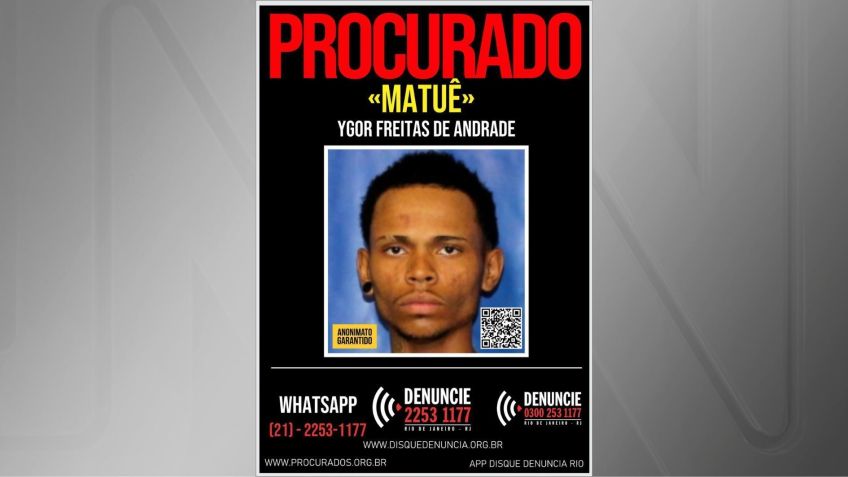 Ygor Freitas de Andrade, o “Matuê”, é suspeito de ter matado policial da Core no Rio de Janeiro • Reprodução