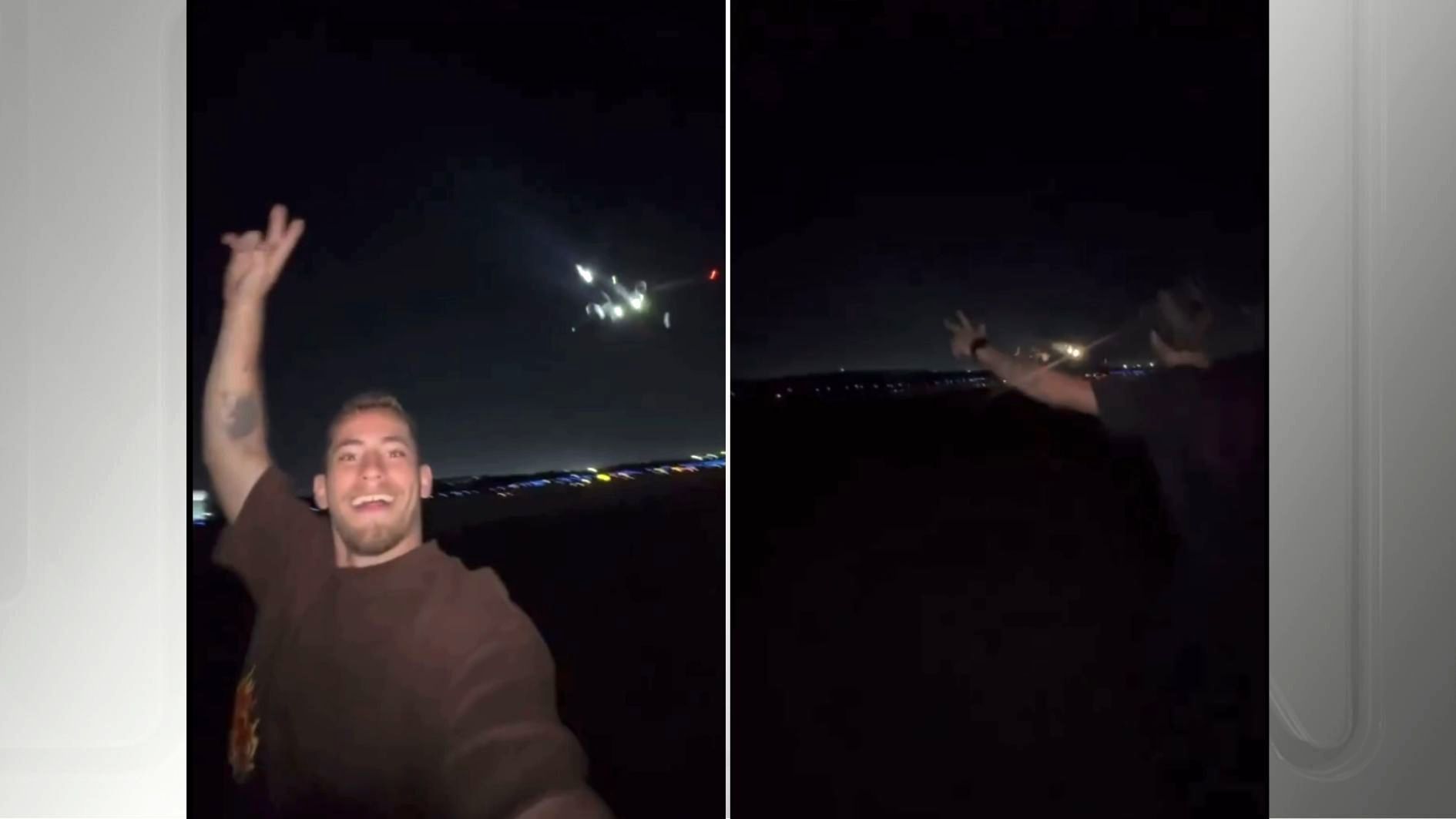 Influenciadores que invadiram pista do aeroporto do Galeão, no Rio de Janeiro