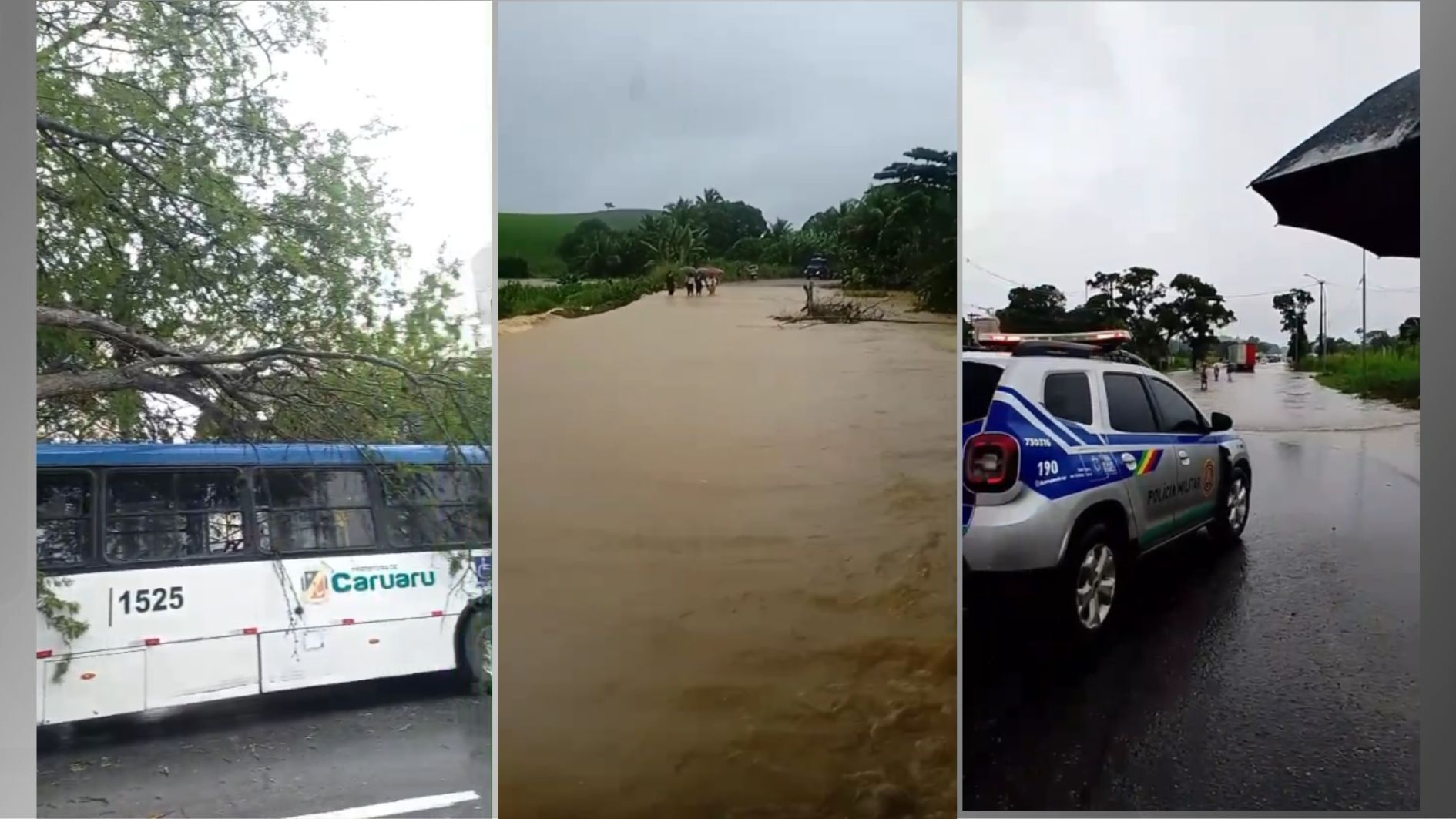 Transtornos provocados pelas chuvas fortes em Pernambuco