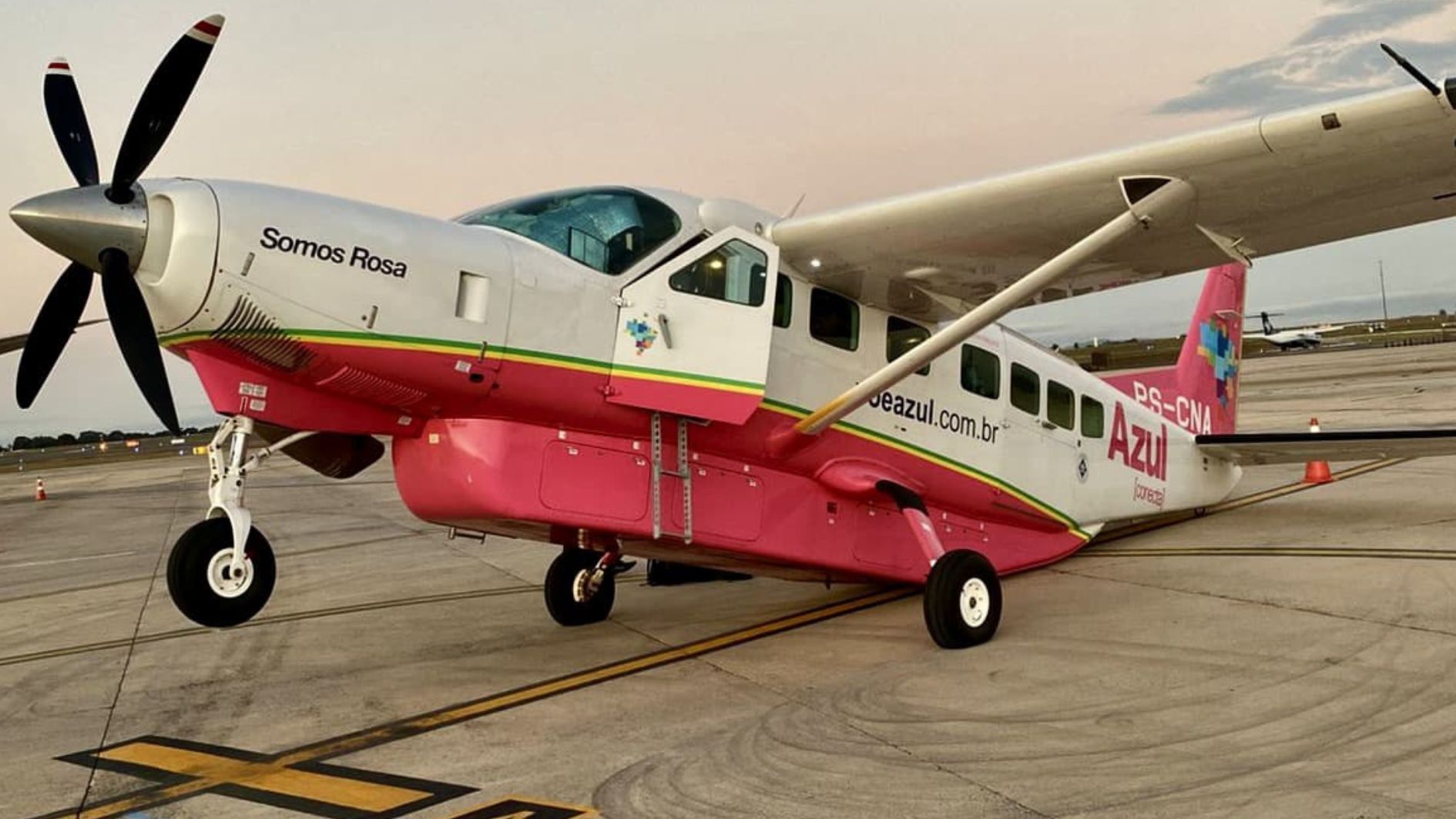 Cessna Grand Caravan da Azul Conecta que empinou no aeroporto de Viracopos
