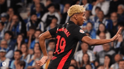 Lamine Yamal marcou o primeiro gol da vitória do Barcelona sobre o Espanyol