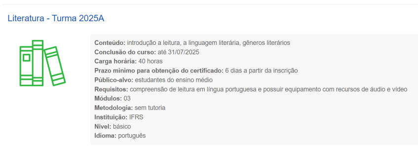 Curso de Literatura MEC é gratuito e on-line • Reprodução