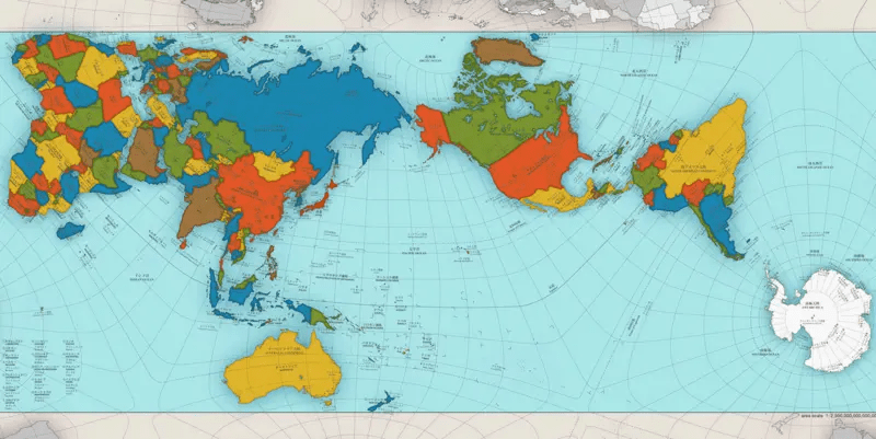 AutaGraph busca refletir as proporções entre continentes e países • Reprodução