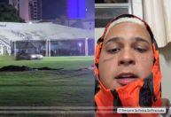 Vídeo: MC Ryan é detido por fazer manobras em gramado de estádio em SP