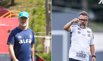 Pressionados no Z4, Grêmio e Santos duelam na estreia de Mano na Arena