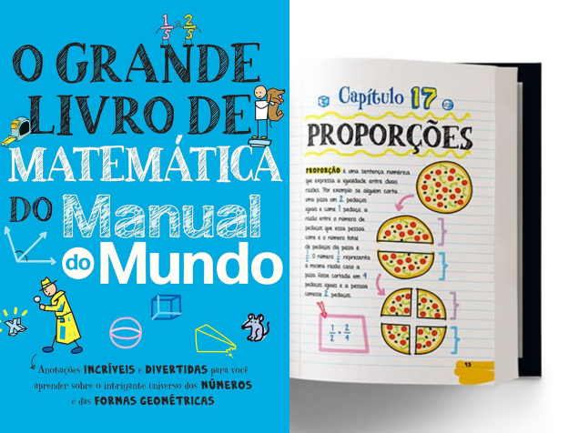 "O Grande Livro de Matemática" traz definições, testes de conhecimento e ilustrações • Divulgação