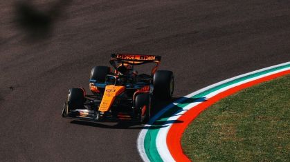 Piastri durante o TL2 do GP da Emília-Romagna