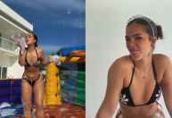 Mel Maia abre álbum de fotos de aniversário de 21 anos com futebol de sabão