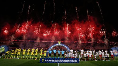 Mirassol e Bragantino durante partida do Brasileirão