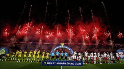 Mirassol e Bragantino durante partida do Brasileirão