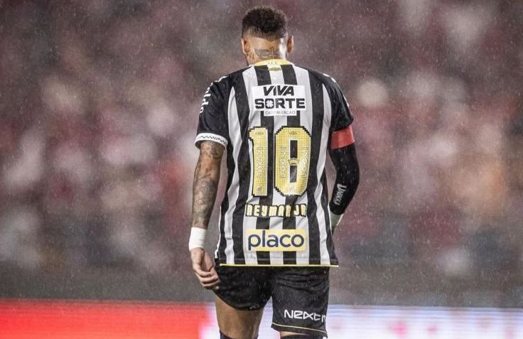 Neymar durante partida CRB X Santos • Divulgação / Santos FC