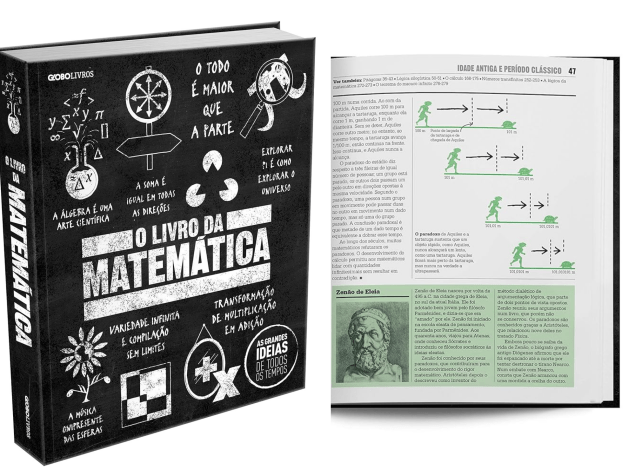 "O Livro da Matemática" traz resumos de teorias e matemáticos de diversas partes no mundo • Divulgação