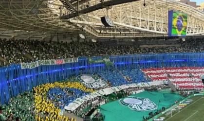 Mosaico torcida do Palmeiras