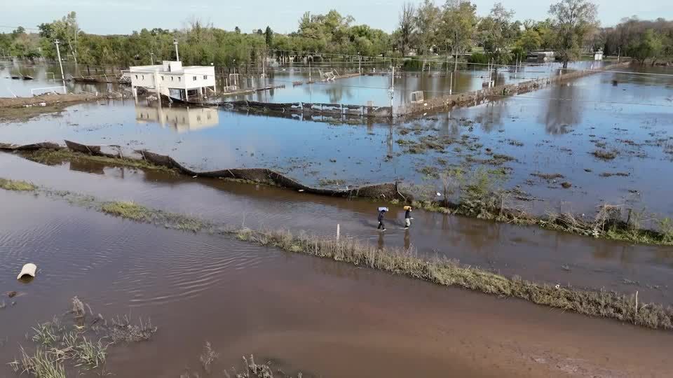 Fortes enchentes ameaçam plantações na argentina | cnn brasil