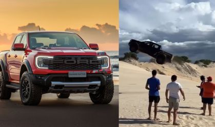 Ranger Raptor "voa" em Canoa Quebrada: conheça a picape