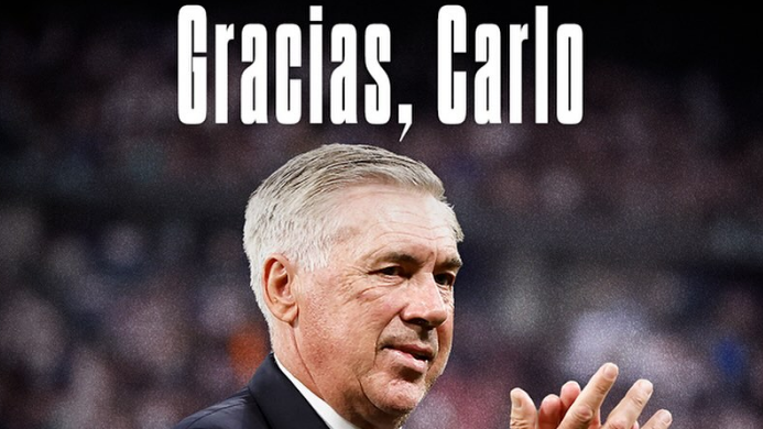 Real Madrid anuncia a saída de Carlo Ancelotti