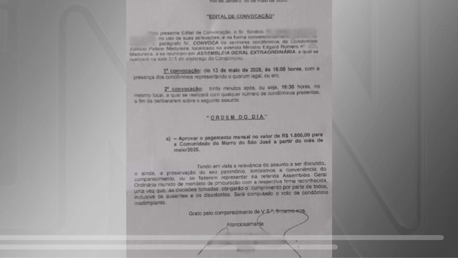 Reunião predio RJ