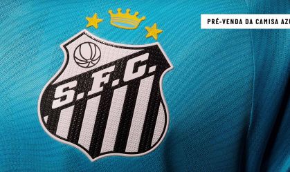 Nova camisa azul do Santos
