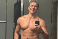 Marcio Garcia mostra pós-treino aos 55 anos: "Xô, preguiça"