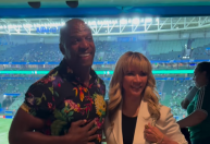 Ator de "Todo Mundo Odeia o Chris" assiste ao jogo do Palmeiras; veja