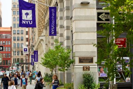 Fachada da Universidade de Nova York