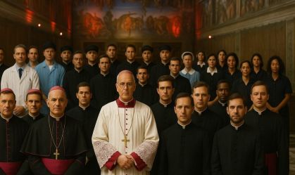 Inteligência artificial simula imagem com os não cardeais do conclave; veja