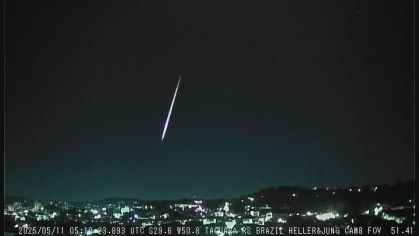 "Meteoro do Dia das Mães" visto no interior do Rio Grande do Sul