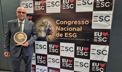 Pedro Côrtes é homenageado no Prêmio ESG 2025