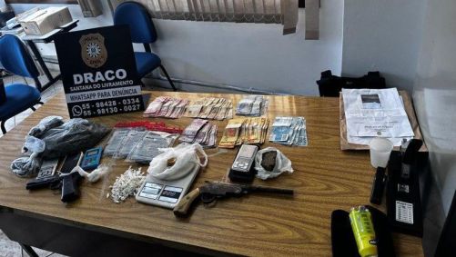 Objetos apreendidos durante operação no RS