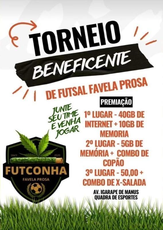 Premiações do torneio "futconha" • Reprodução/Redes Sociais