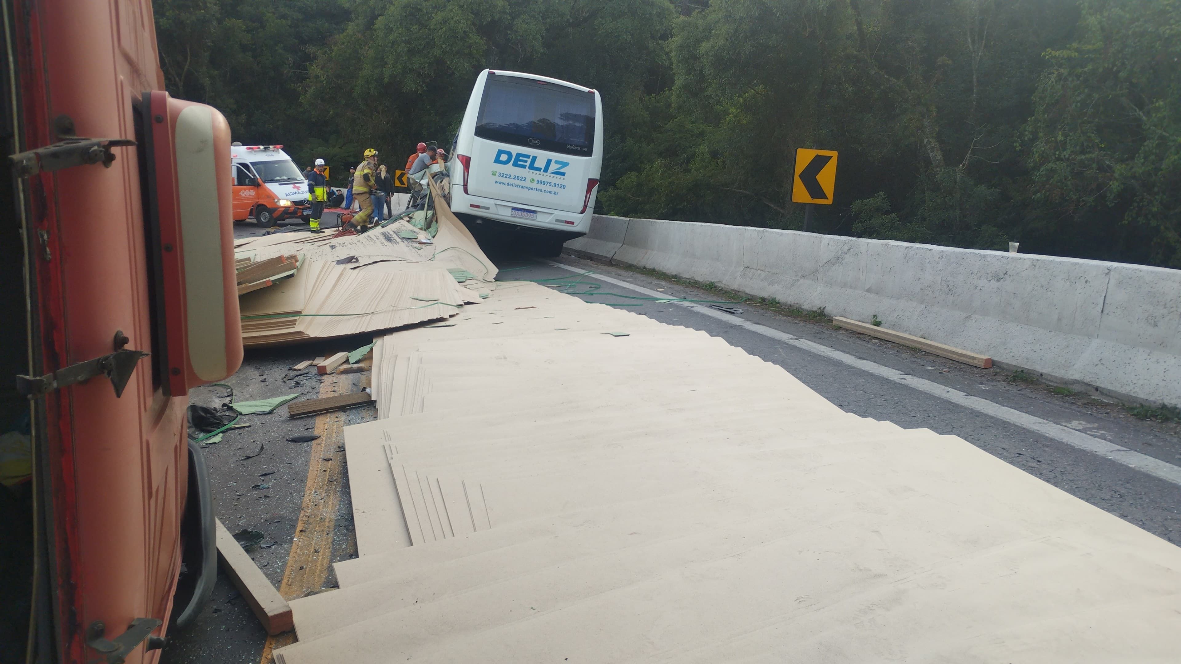 Acidente em rodovia no Rio Grande do Sul