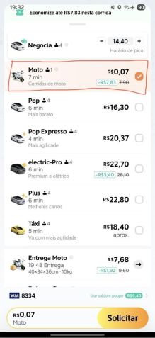 99 oferece 99Moto por centavos em seu app • Reprodução