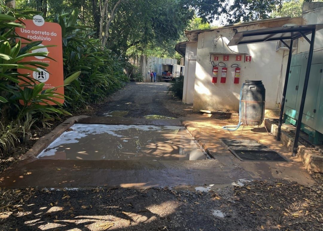 Rodolúvio instalado no Parque das Aves, em Foz do Iguaçu • Divulgação