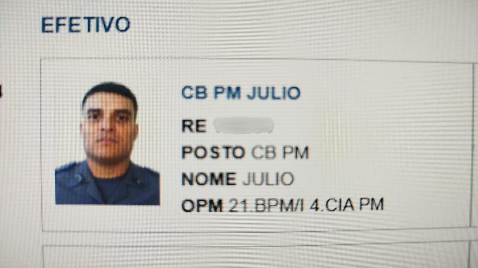 Policial militar que foi atingido por tiro durante patrulhamento em Cubatão (SP)