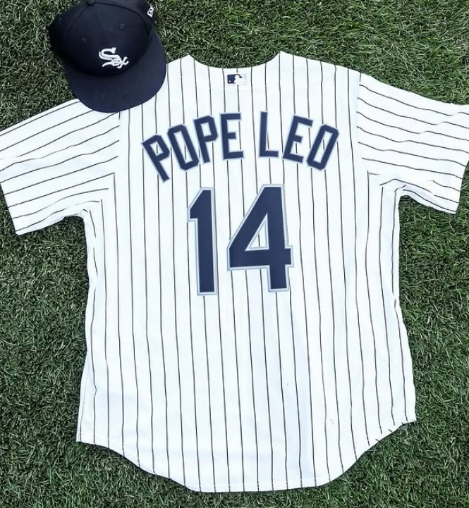 White Sox fez camisa em homenagem ao Papa Leão XIV • Reprodução / Instagram