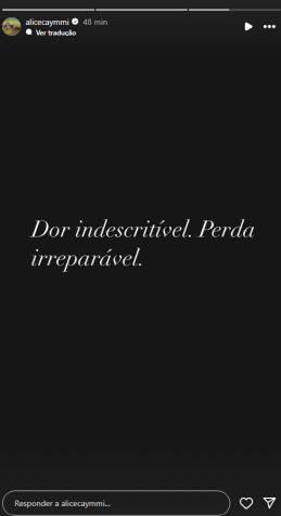 Alice Caymmi lamenta morte da irmã • Instagram/ Alice Caymmi