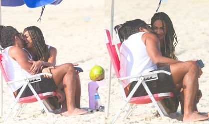 Após BBB25, Aline e Diogo são vistos em clima de romance em praia do Rio
