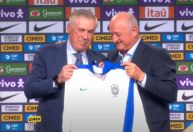 Ancelotti ganha “jaqueta de Zagallo” de Felipão e apoio de Parreira