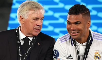 Carlo Ancelotti e Casemiro trabalharam juntos no Real Madrid