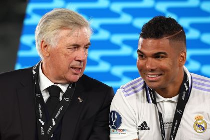 Carlo Ancelotti e Casemiro trabalharam juntos no Real Madrid