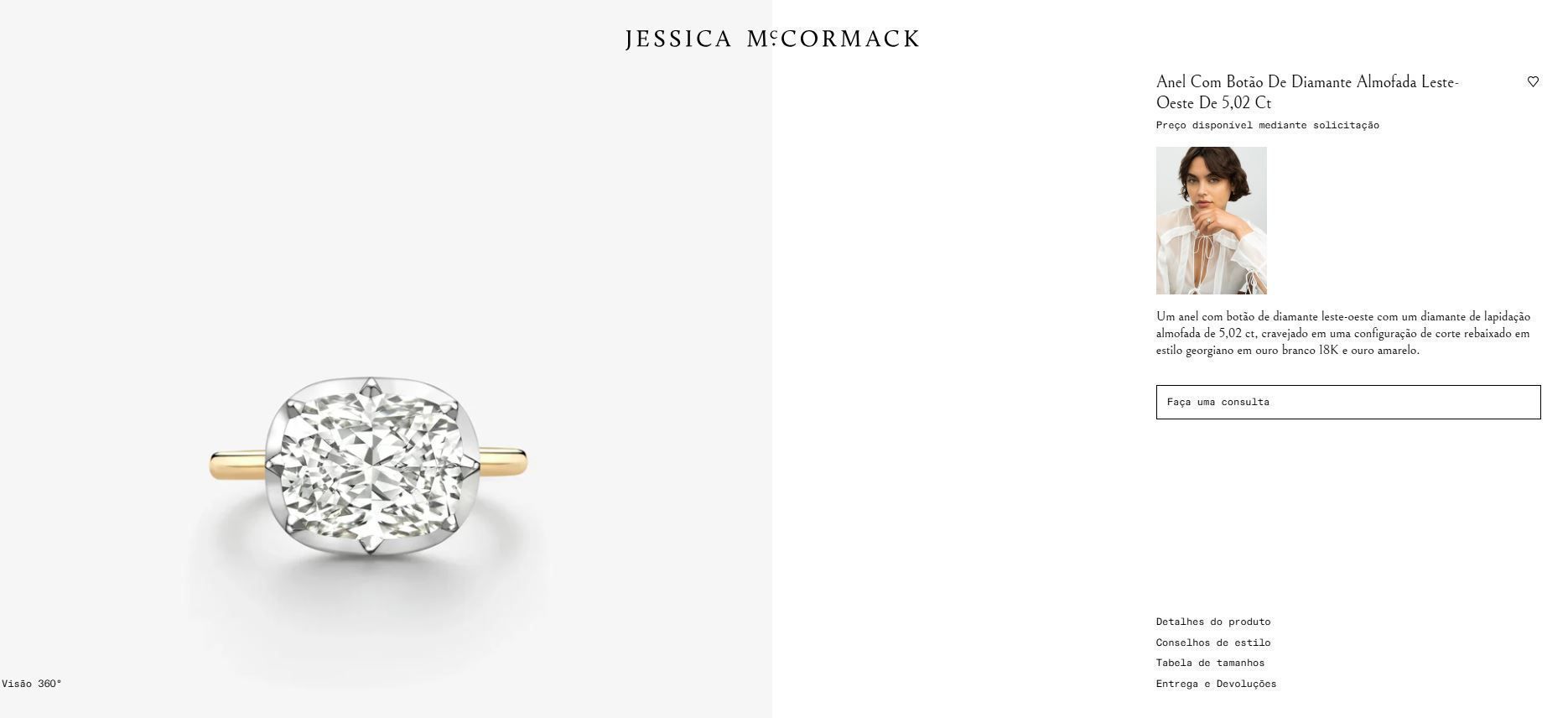 Anel de noivado de Zendaya • Reprodução/Jessica McCormack