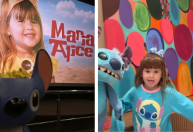 Filha de Virginia e Zé Felipe ganha festa no cinema tema "Lilo & Stitch"